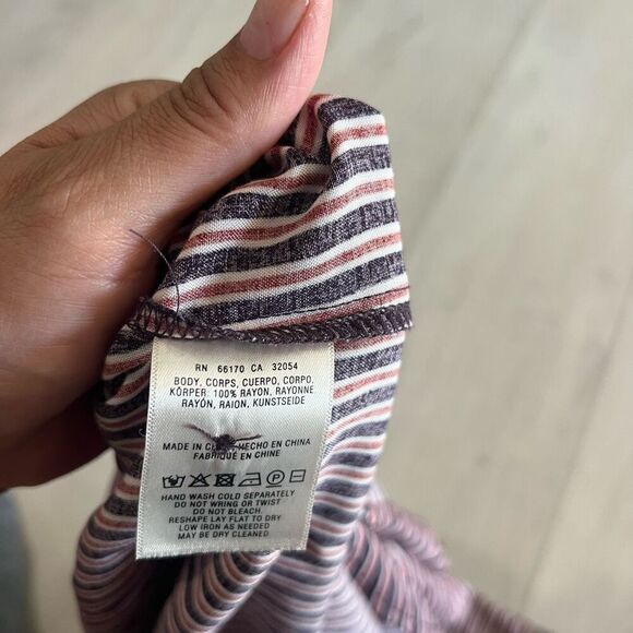 Anthropologie Maeve Adelaide Poplin Stripe Shirt size S - Picture 7 of 8